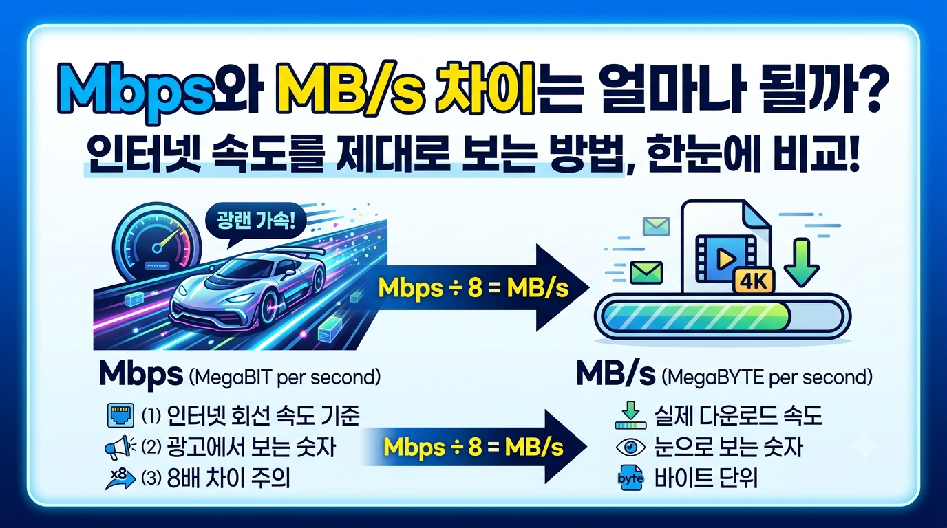 인터넷 속도를 제대로 보는 방법 썸네일